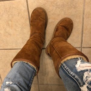 chestnut brown tall ugg boots women’s size 7